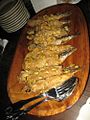 " 07 - ITALY - Cicchetti Venetian cuisine appetizers restaurant (not are tapas are ciccheti) in this pics Sarde in saor (sardine).jpg