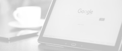 grayscale image of google browser on computer|