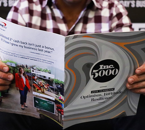 Inc 500 for Online Marketing and Web Design