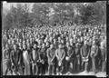"A group of several hundred workers at Norris Dam construction camp site during noon hour." - NARA - 532734.tif